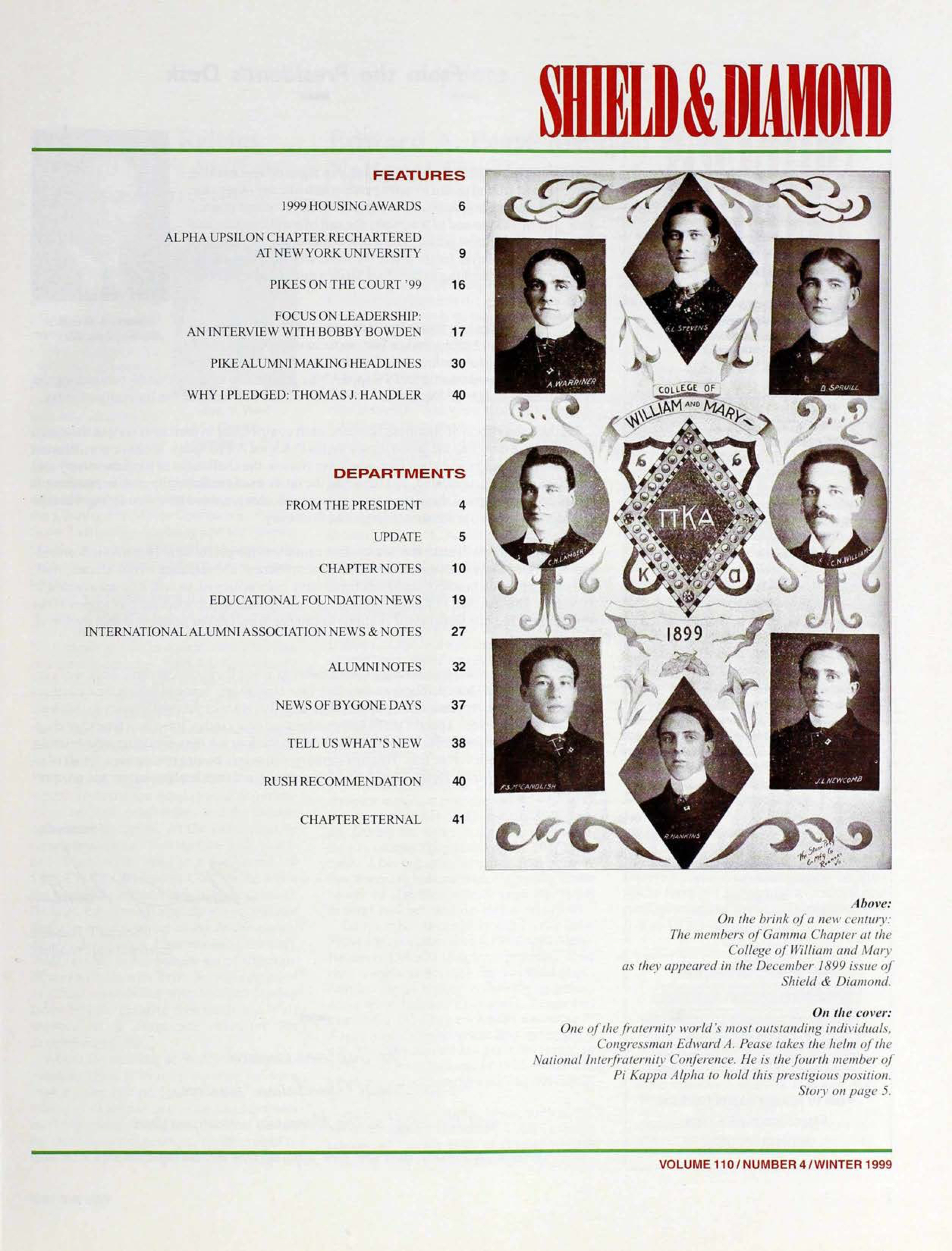 On the Cover, Winter 1999